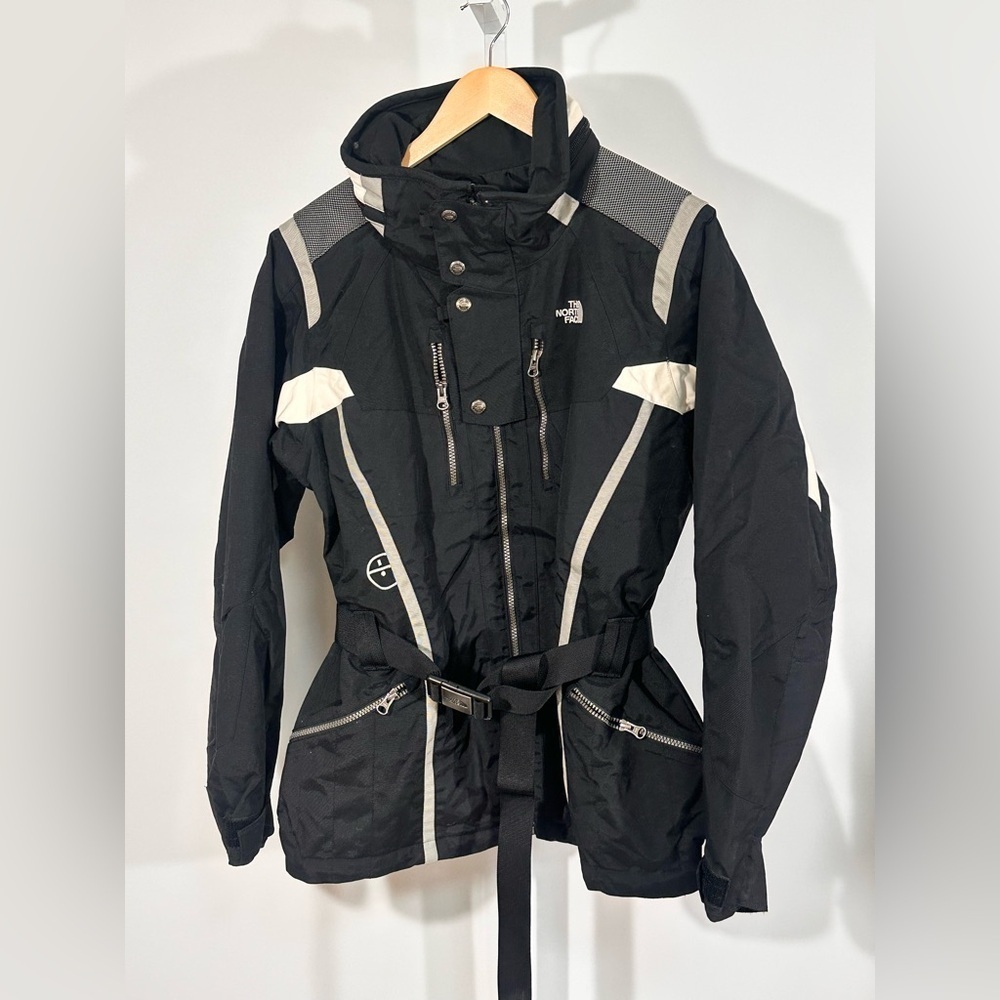 Y2K NORTH FACE Steep Tech Ski Jacket Belted Insulated Snow Jacket vintage - Picture 2 of 8